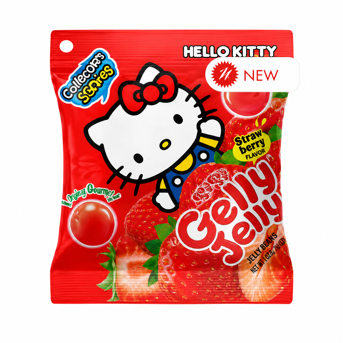 GELLY JELLY HELLO KITTY STRAWBERRY 1.41 OZ PEG BAG