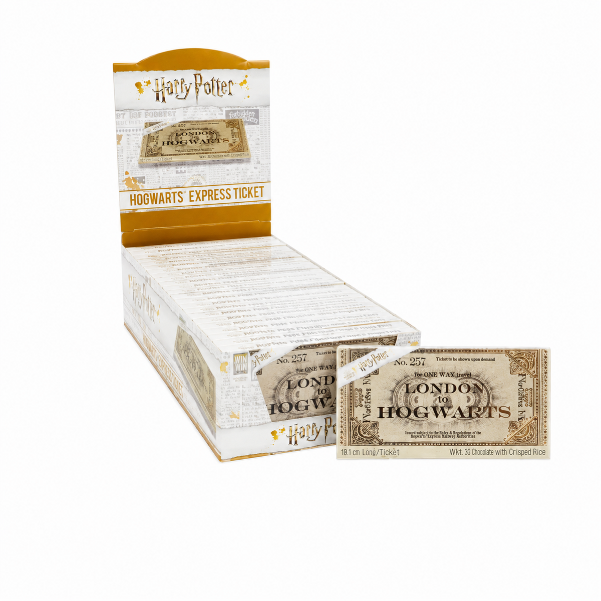 JELLY BELLY HARRY POTTER CHOCOLATE 9 3/4 TICKET BAR 1.5 OZ