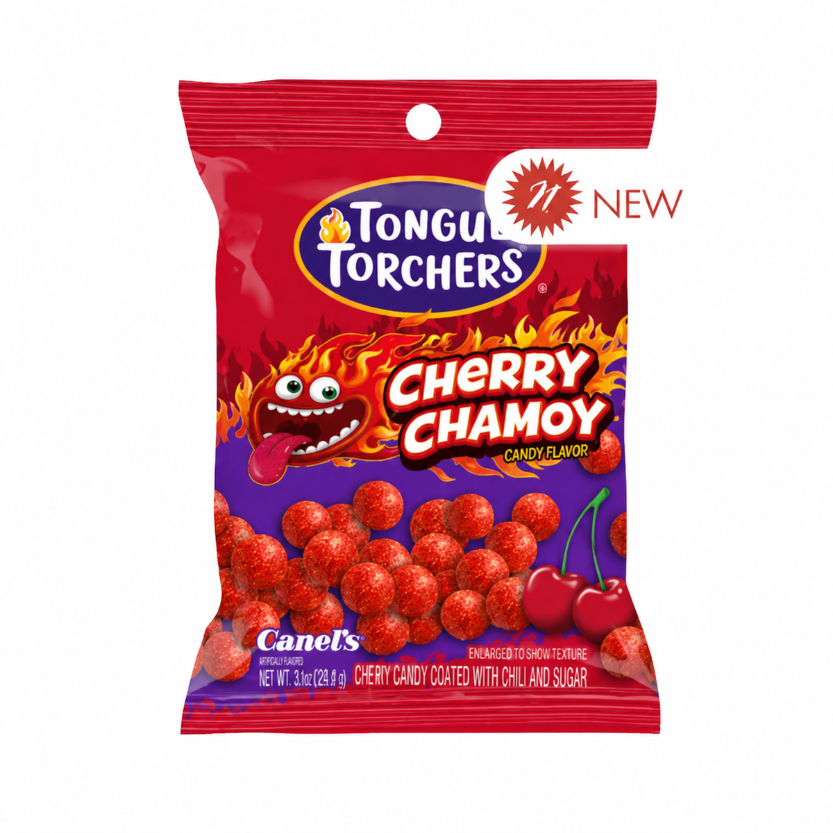 TONGUE TORCHERS CHERRY CHAMOY 8 OZ PEG BAG