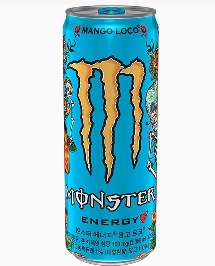 Monster Energy Korea Import Mango Loco 12oz