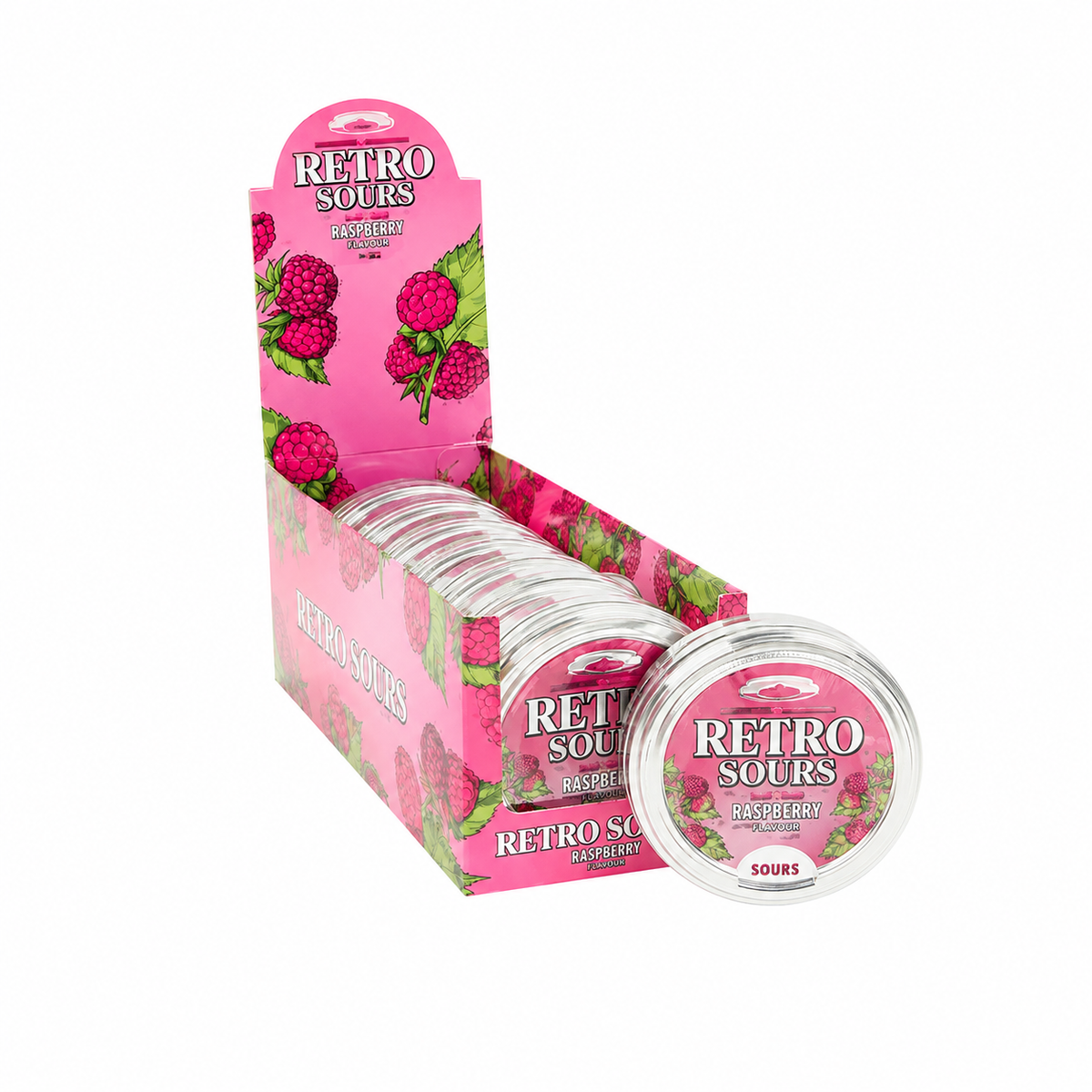 RETRO SOURS RASPBERRY 2.12 OZ TIN