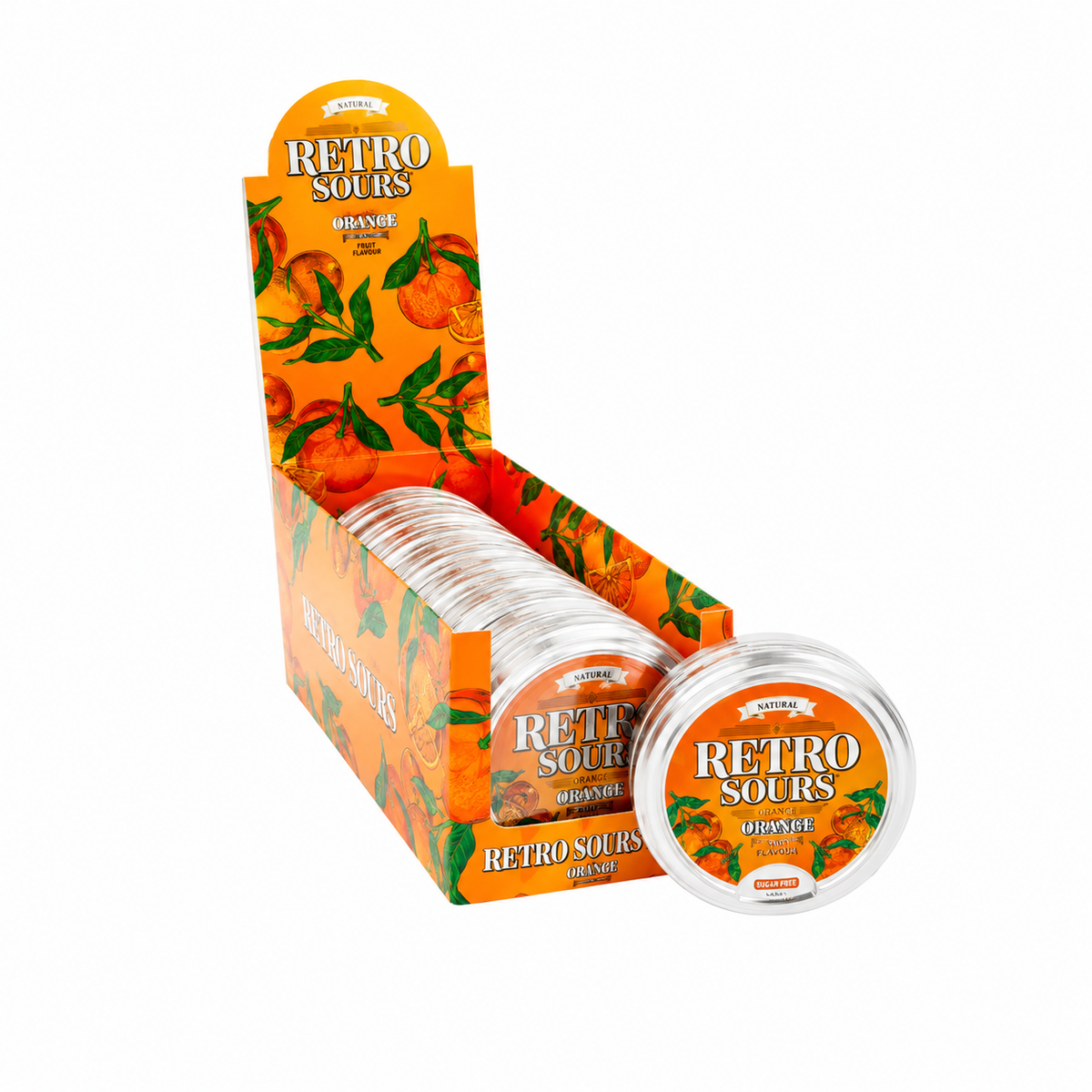 RETRO SOURS TANGERINE 2.12 OZ TIN