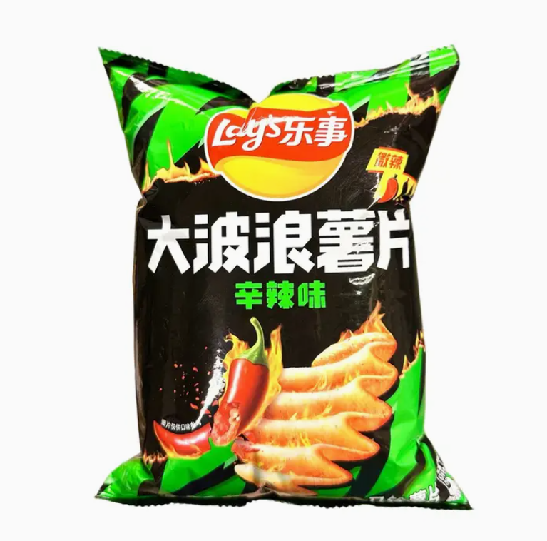 Lay's Wavy Chips Pure Spicy Flavor 70g (China)