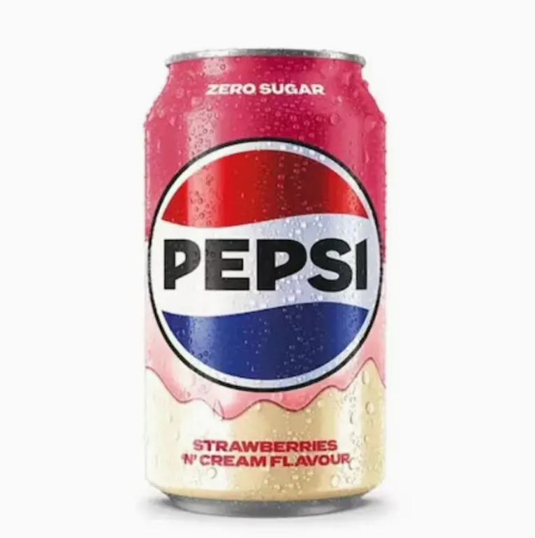 Pepsi Zero Strawberry Milkshake 330ml (China)