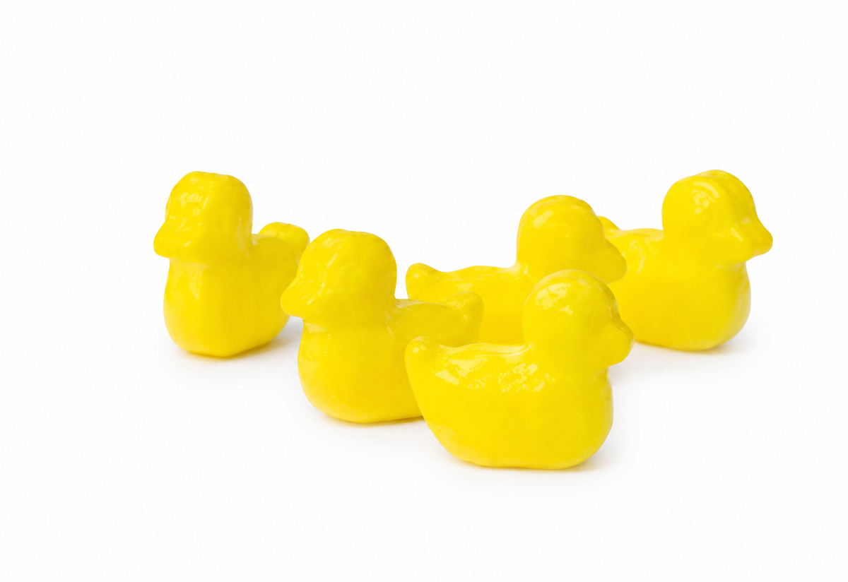 CLEYELLOW RUBBER DUCKIES