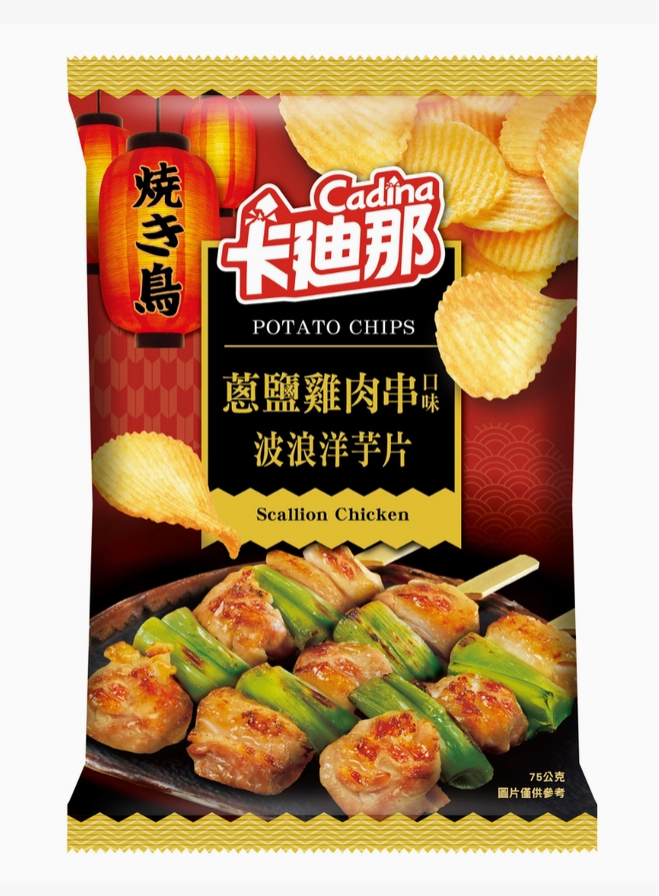 L.H. Cadina Chips Scallion Chicken 75g (Taiwan)