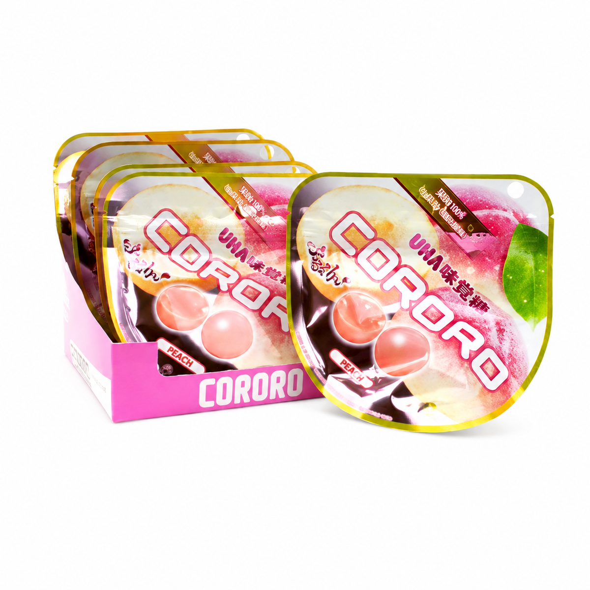 UHA MIKAKUTO CORORO PEACH 1.41 OZ POUCH