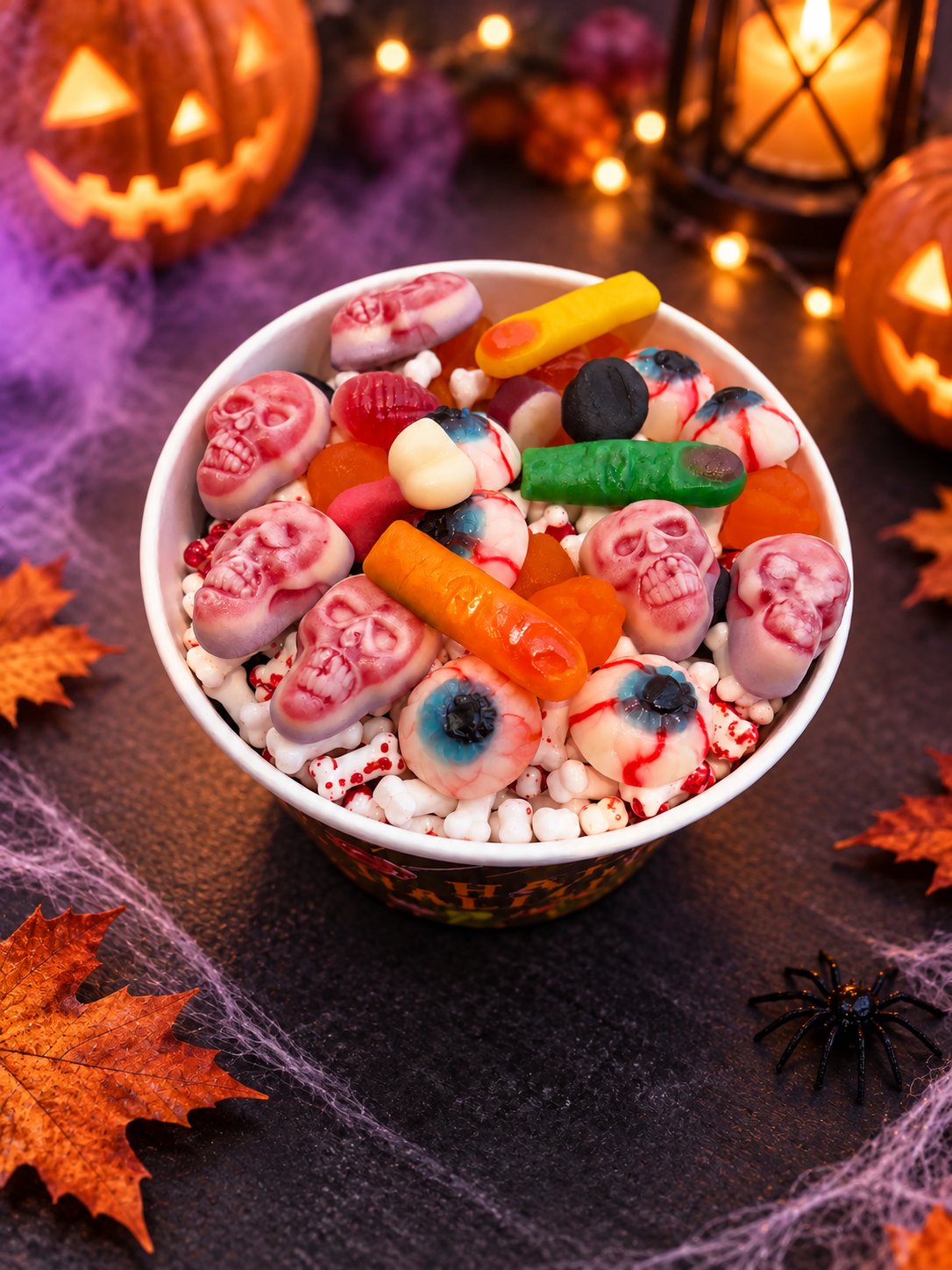 4 POUNDS OF THE VIRAL CREEPY EYEBALL SHAPESCREEPIEST HALLOWEEN CANDY! 💀👁️🦴