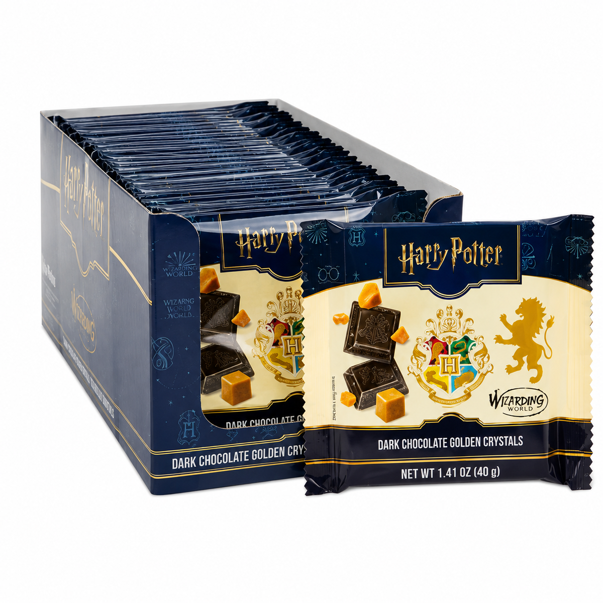 HARRY POTTER DARK CHOCOLATE GOLDEN CRYSTALS BAR 1.41 OZ