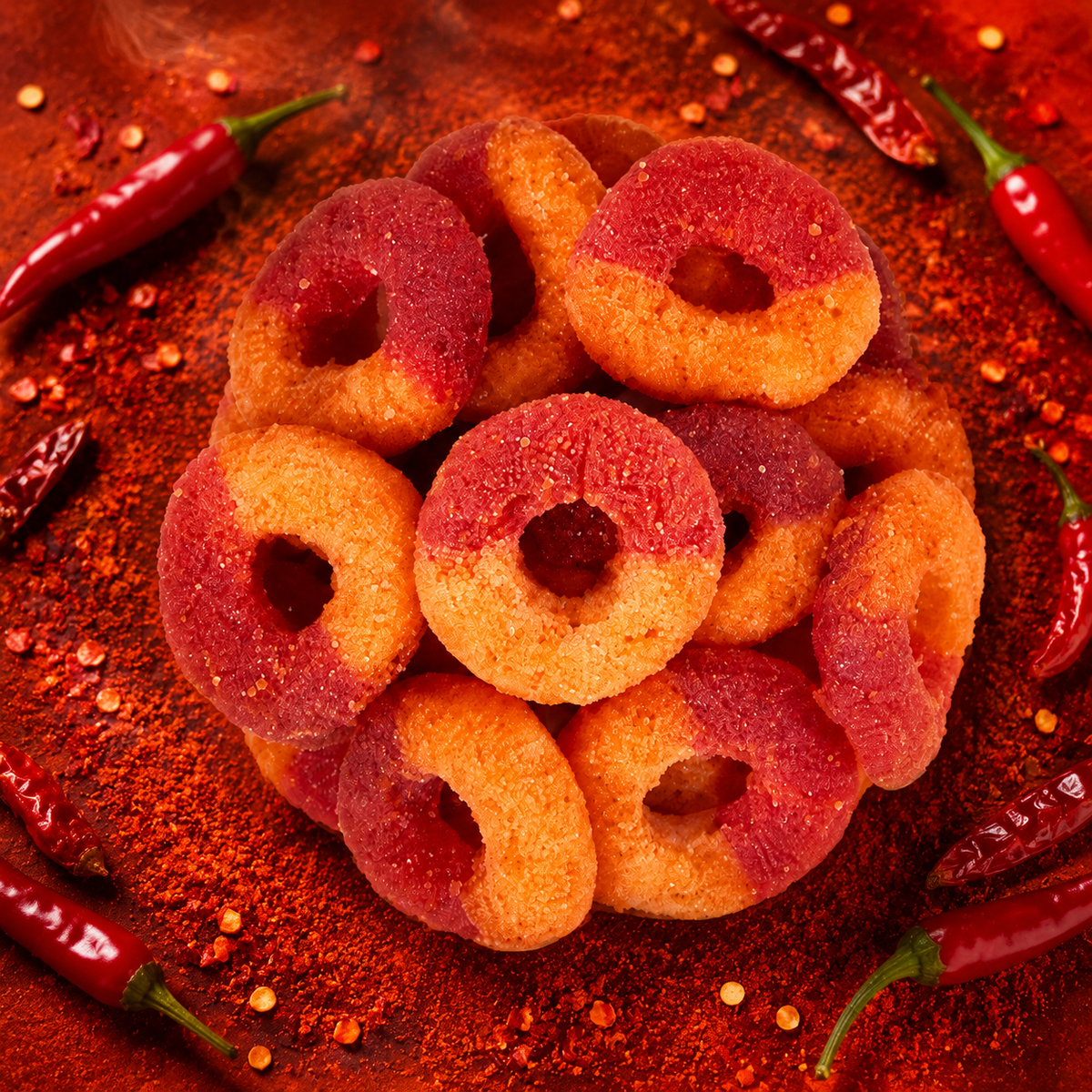 JOVY MEXI-LAND GUMMY RINGS WATERMELON