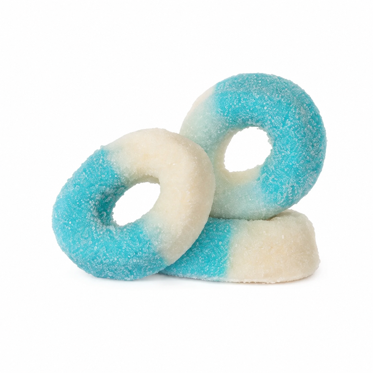 CLEVER CANDY GUMMY RINGS BLUE RASPBERRY