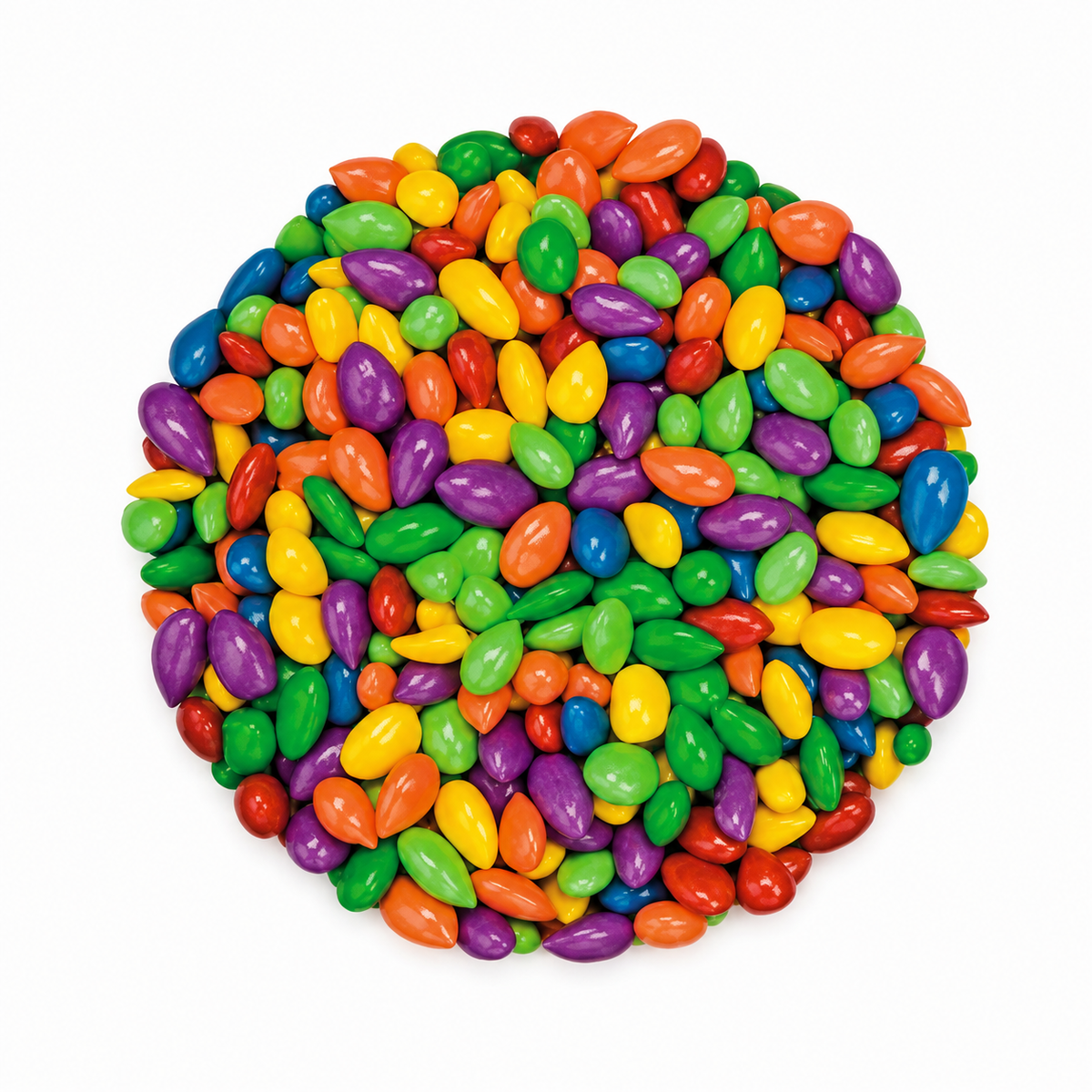 SUNBURSTS RAINBOW CANDY COATED CHOCOLATEY COVERED SUNFLOWER SEEDS