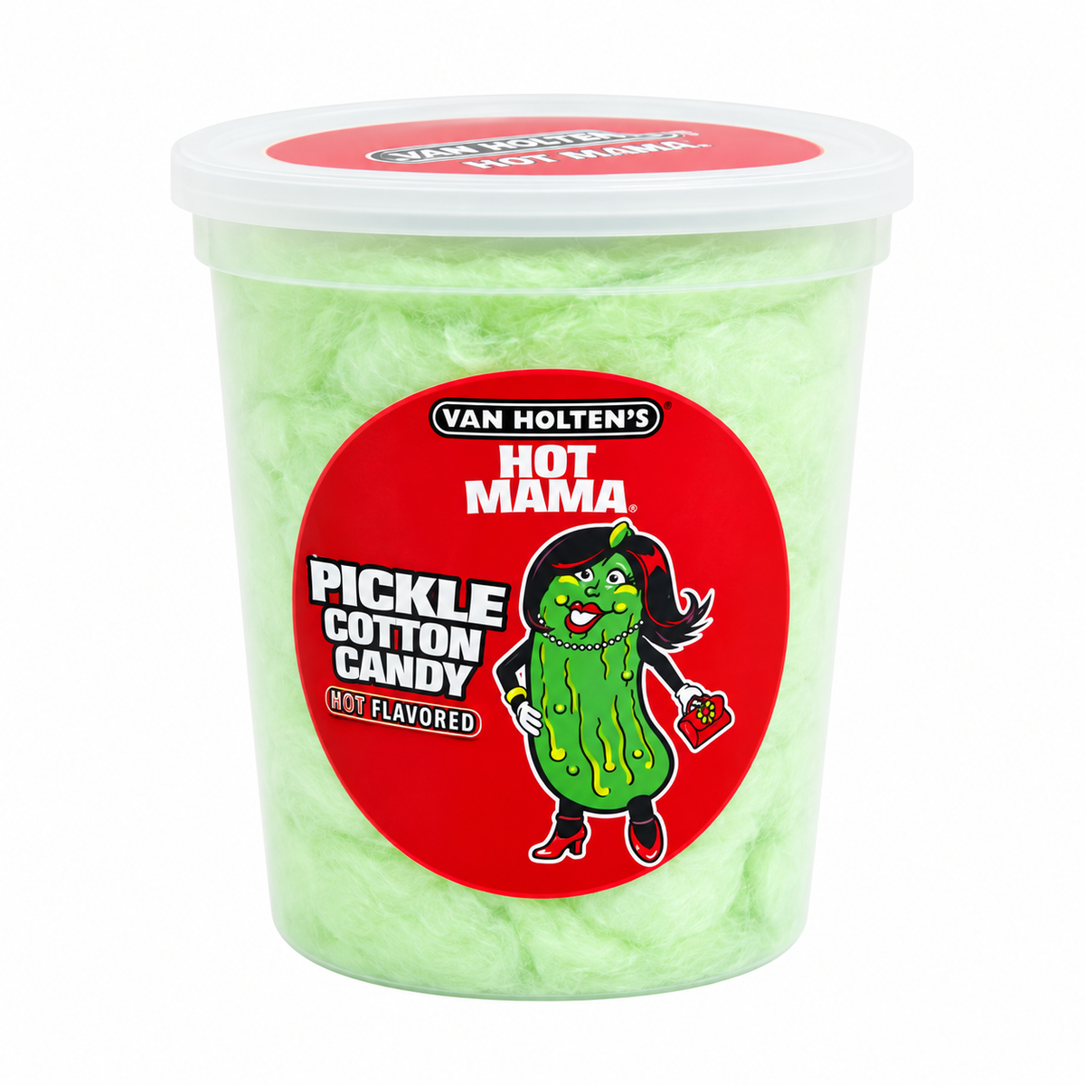 VAN HOLTEN’S HOT MAMA HOT PICKLE COTTON CANDY 1.75 TUB