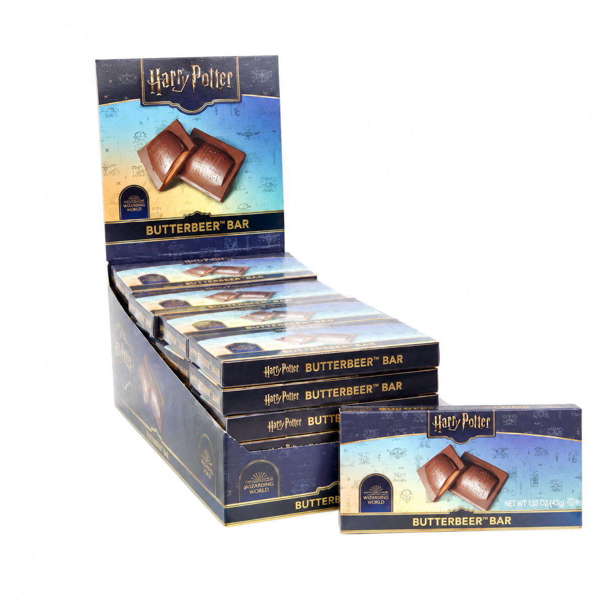 JELLY BELLY HARRY POTTER BUTTERBEER MILK CHOCOLATE 1.87 OZ BAR