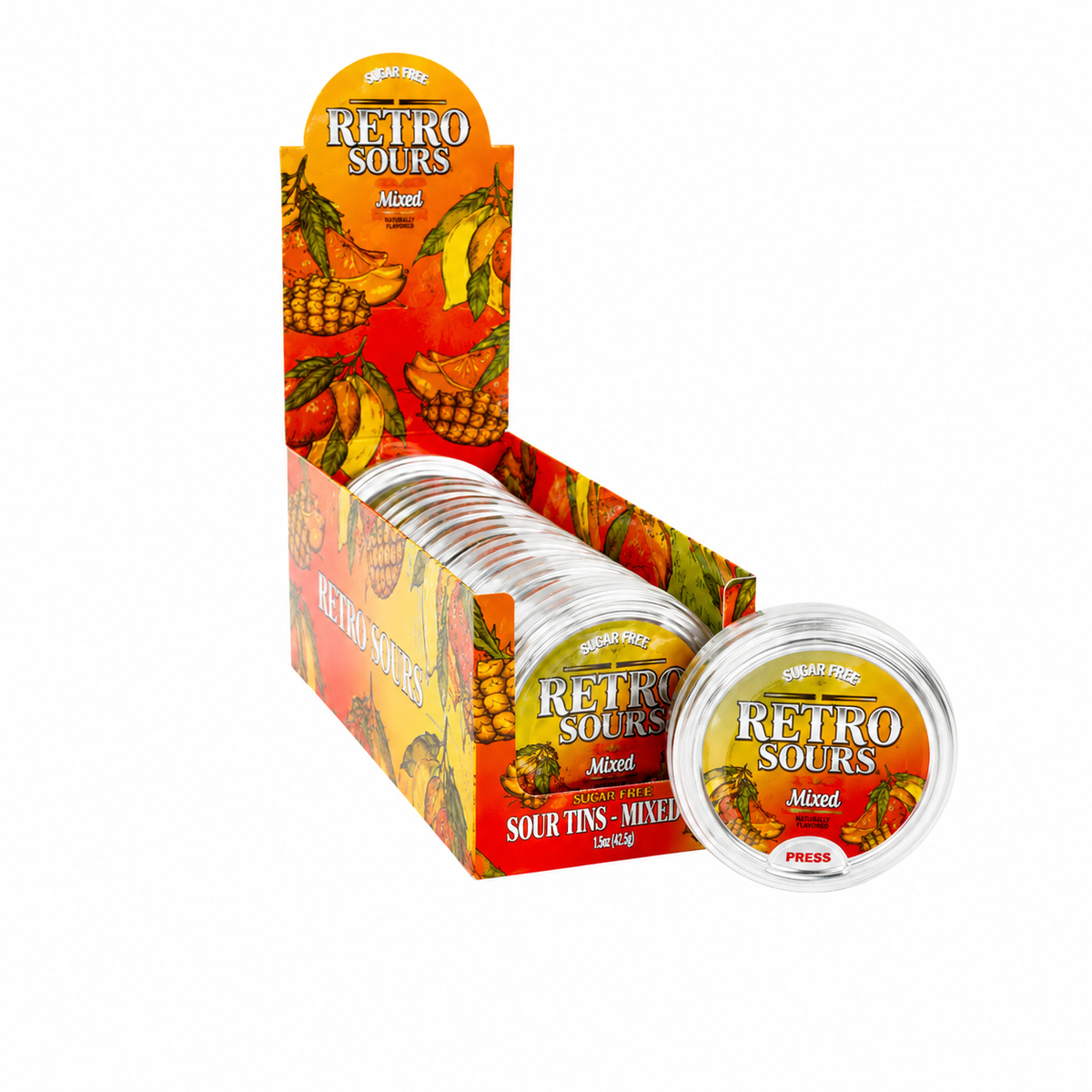 RETRO SOURS MANGO 2.12 OZ TIN