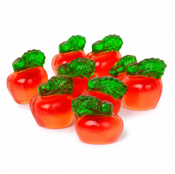 3D GUMMY FILLED FRUIT RED APPLES