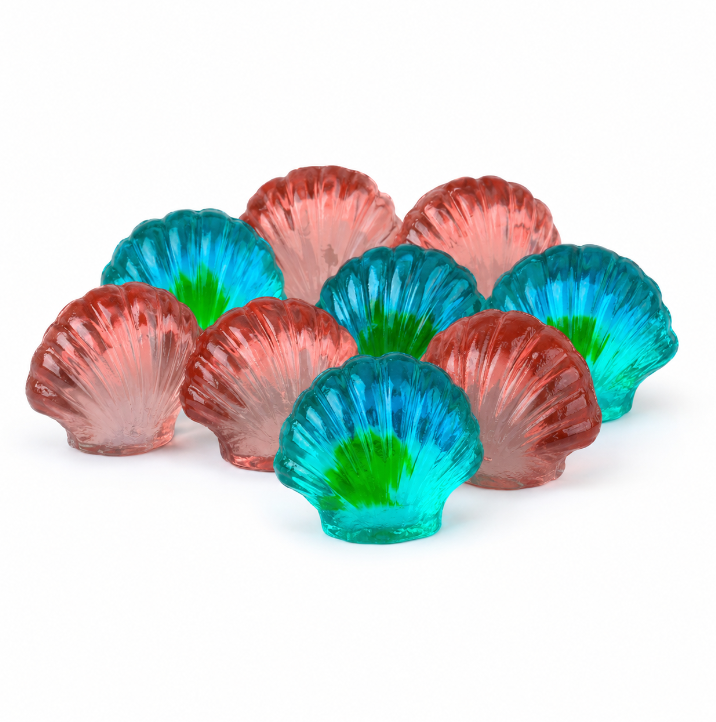 3D GUMMY FILLED SEASHELLS