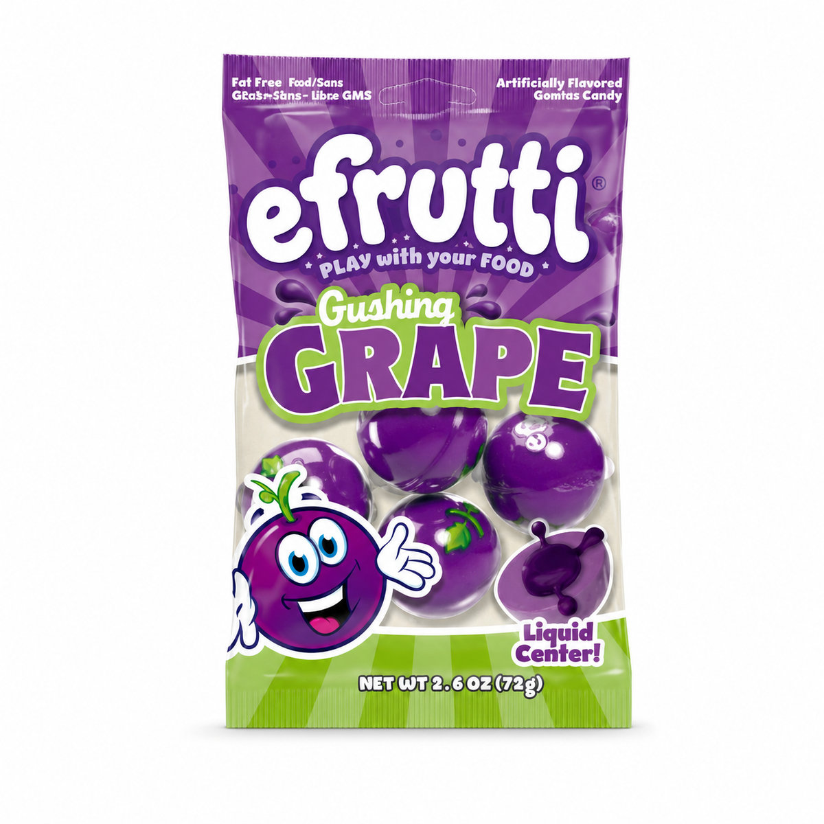 FRUTTI GUSHING GRAPE 2.6 OZ PEG BAG