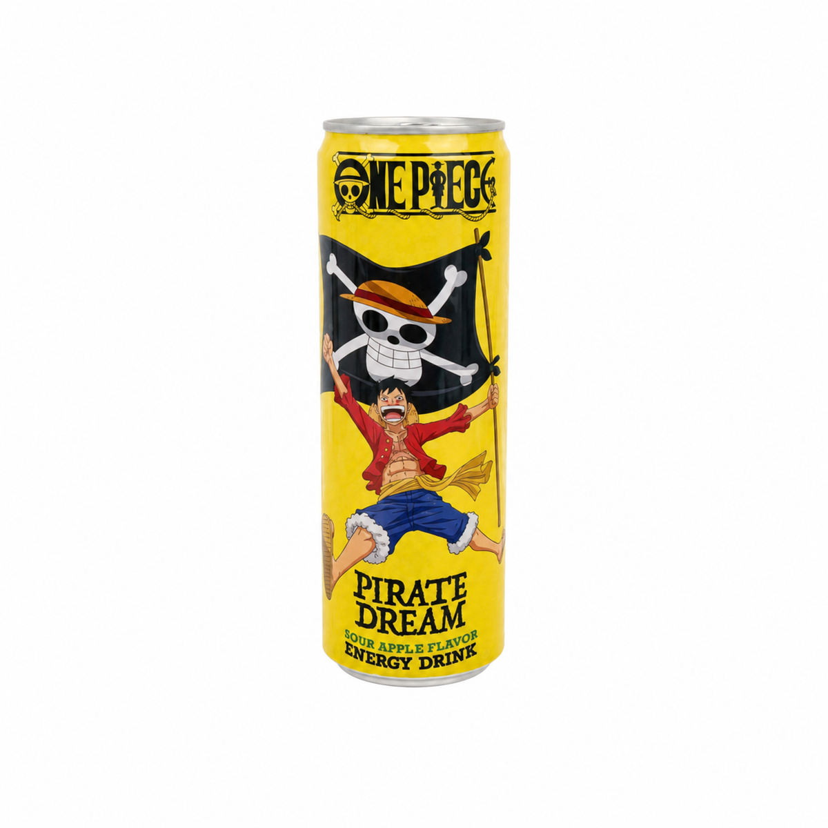ONE PIECE OCEAN BLUE RASPBERRY PIRATE DREAM ENERGY DRINK CAN
