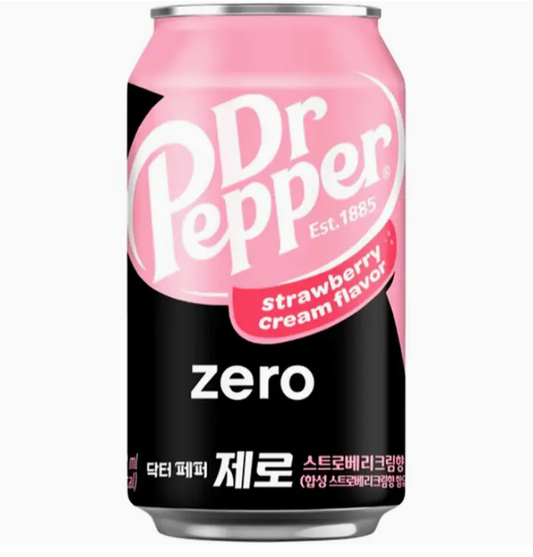 Dr. Pepper Zero Strawberry Cream 350ml (Korea)