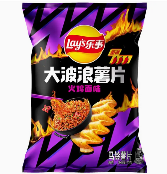 Lays Wavy Buldak Noodles Flavor 70g (China)