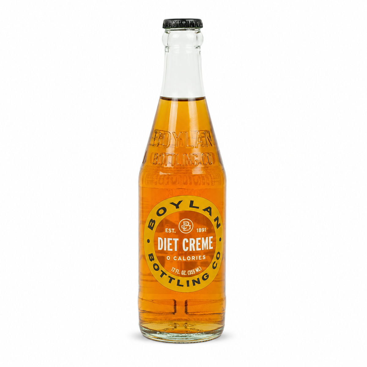 BOYLAN DIET CREME SODA 12 OZ BOTTLE