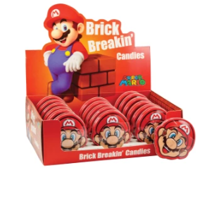 SUPER MARIO BRICK BREAKIN' CANDIES 0.7 OZ TIN