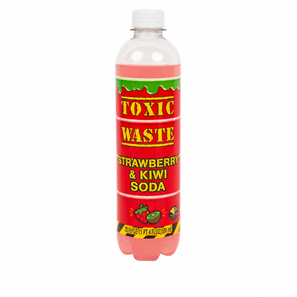 TOXIC WASTE STRAWBERRY & KIWI SODA 17 OZ BOTTLE