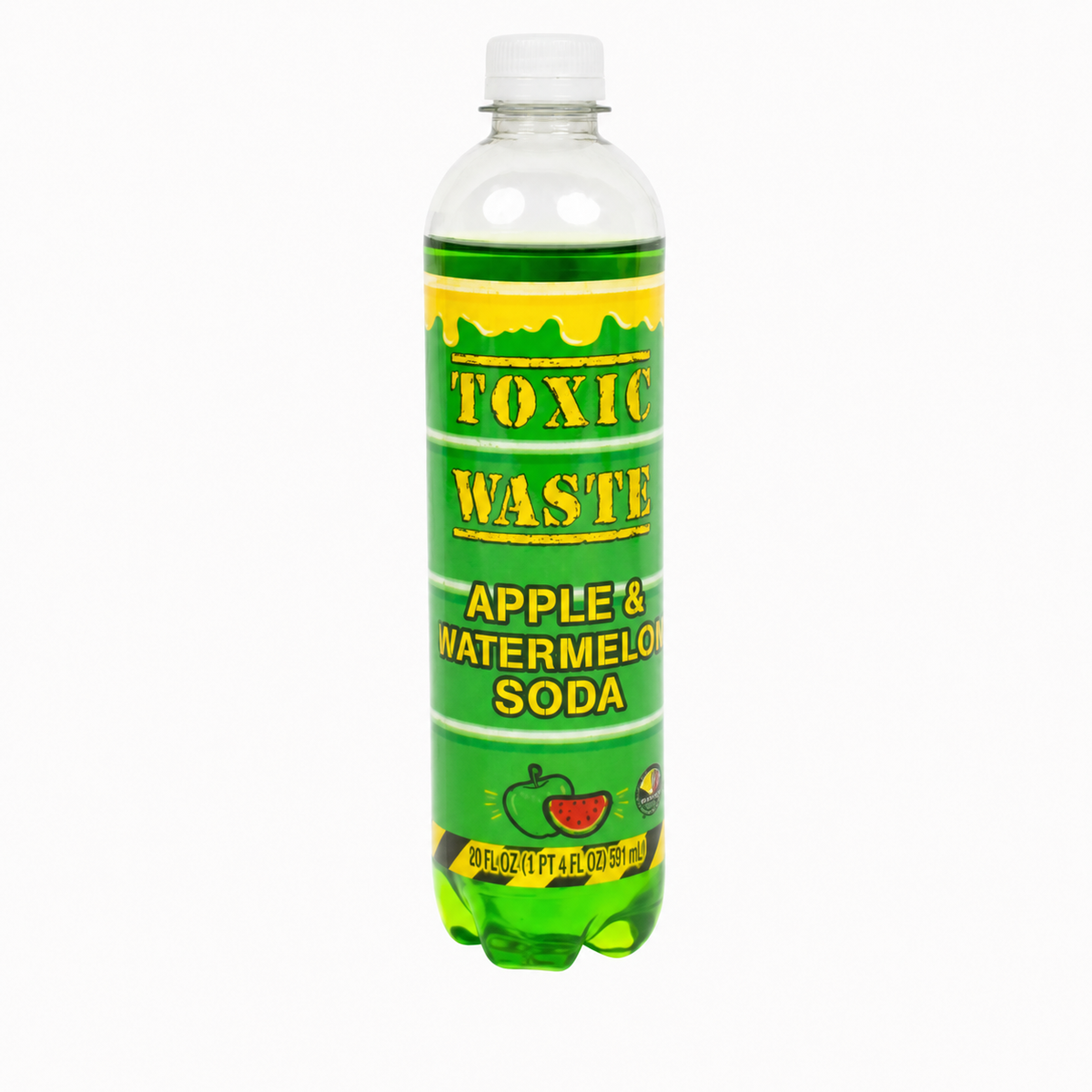TOXIC WASTE APPLE & WATERMELON SODA 17 OZ BOTTLE