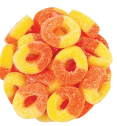 CLEVER CANDY GUMMY RINGS PEACH