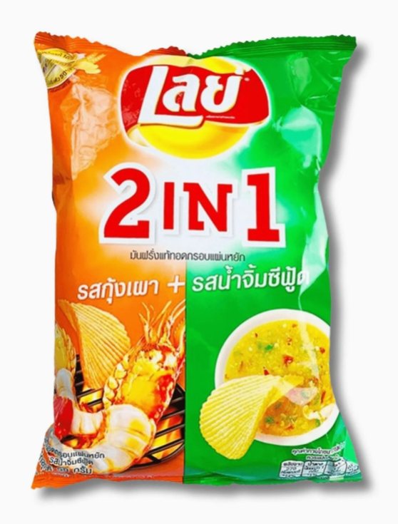 Lay's 2 in 1 Grilled Shrimp & Seafood (Thailand)