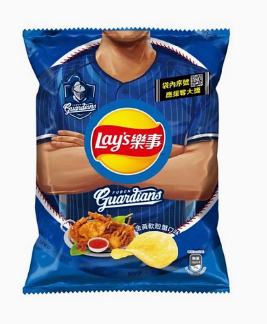 Lay's Fubon Guardians Golden Crab Flavor 49g (Taiwan)