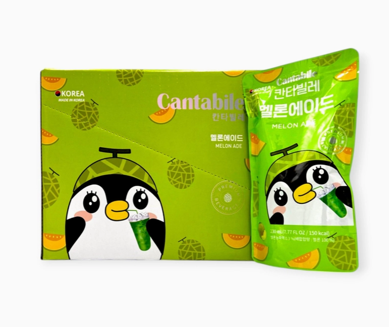 Cantabile Melon Ade Pouch Drink 230ml (Korea)