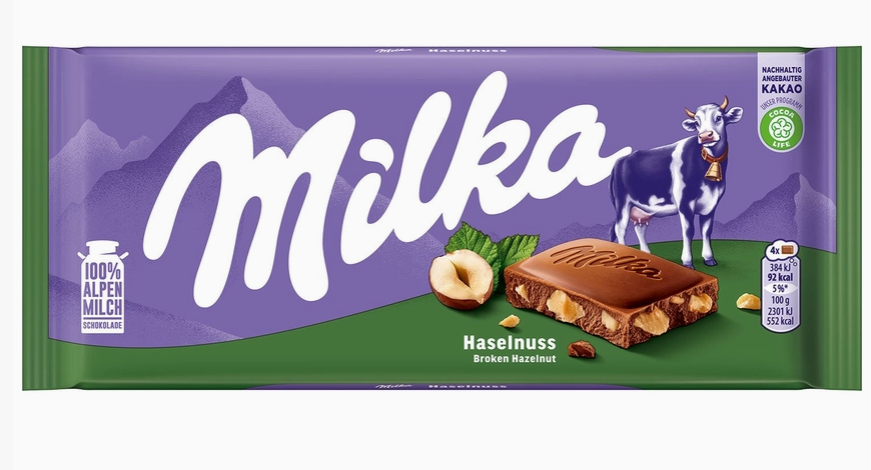 Milka Hazelnuts 90g (Germany)