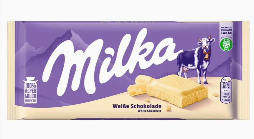 Milka White Chocolate 90g (Germany)