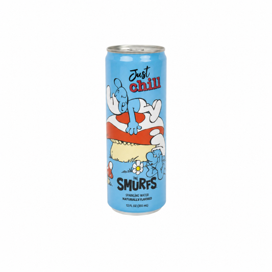 THE SMURFS JUST CHILL BLUE RASPBERRY DRINK 12 OZ CAN