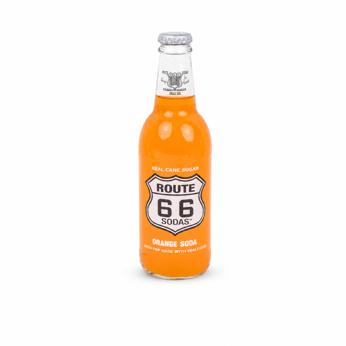 ROUTE 66 SODA ORANGE 100TH ANNIVERSARY BOTTLE