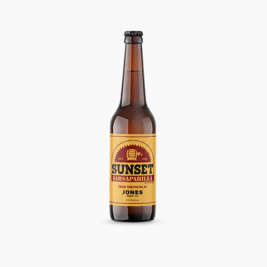 JONES NUKA SUNSET SARSAPARILLA 12 OZ BOTTLE