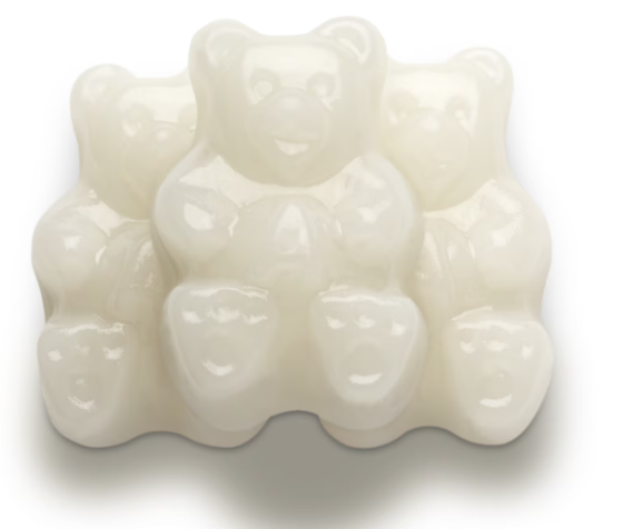 White Strawberry-Banana Gummi Bears